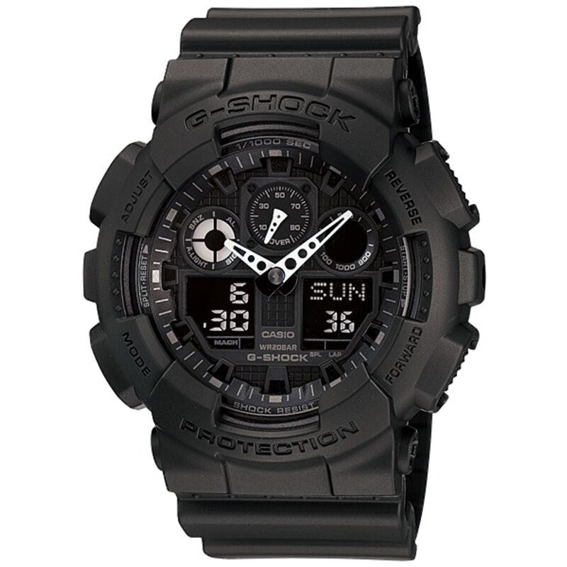 Casio G-Shock GA100-1A1 Black quartz resin watch