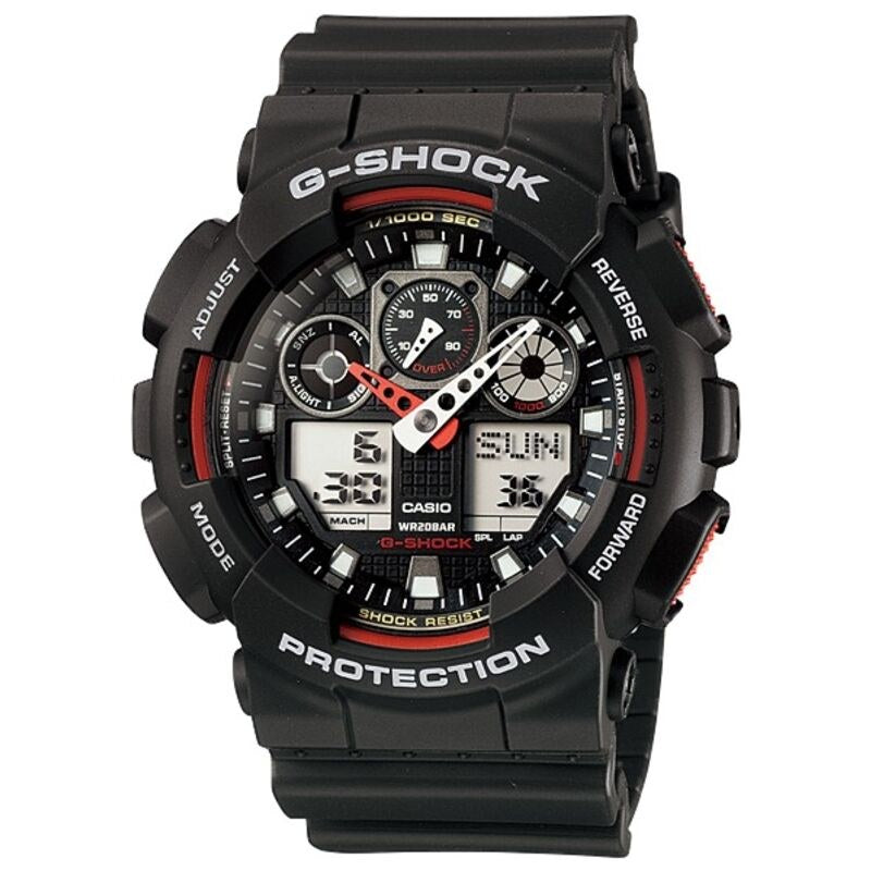 Casio G-Shock GA100-1A4 Black quartz resin watch