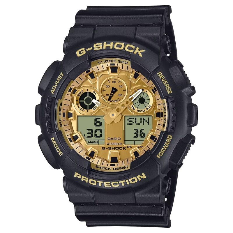 Casio G-Shock GA100GGB-1A9 Gold quartz resin watch