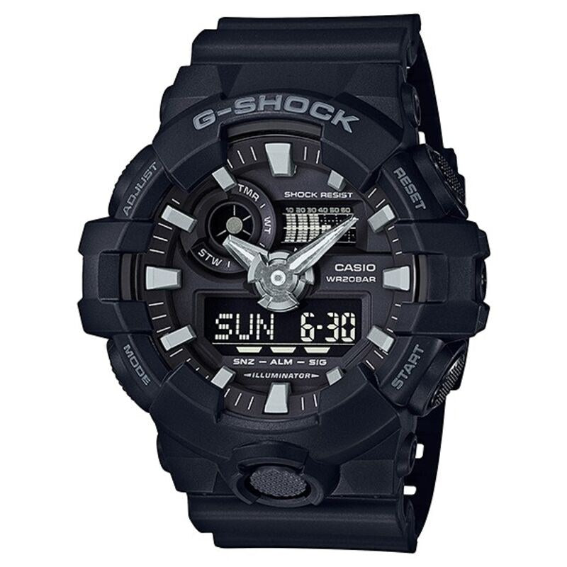 Casio G-Shock GA700-1B Black quartz resin watch