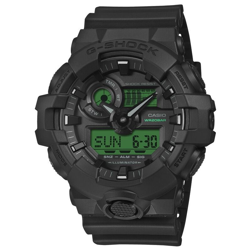 Casio G-Shock GA700BEG-1A Green quartz resin watch