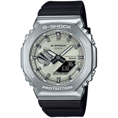Casio G-Shock GBM2100A-8B Silver quartz resin watch