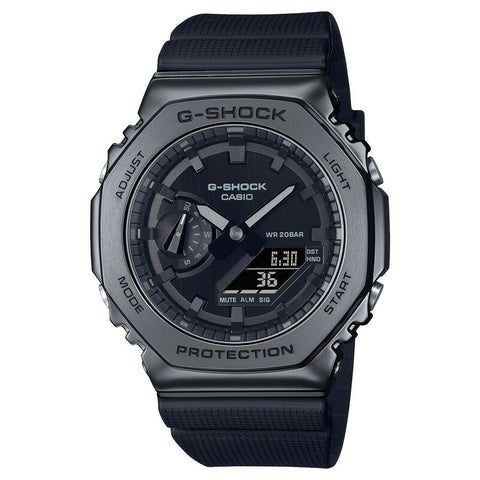 Casio G-Shock GM2100BB-1A Black quartz resin watch