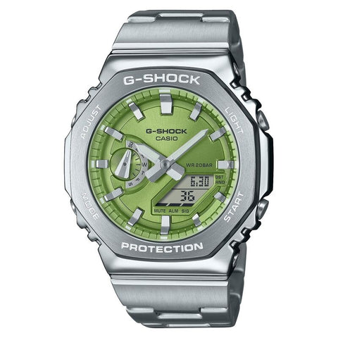 Casio G-Shock GM2110D-3A Green quartz resin watch