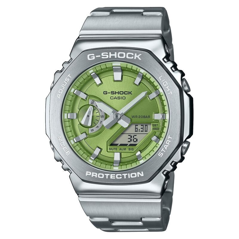 Casio G-Shock GM2110D-3A Green quartz resin watch