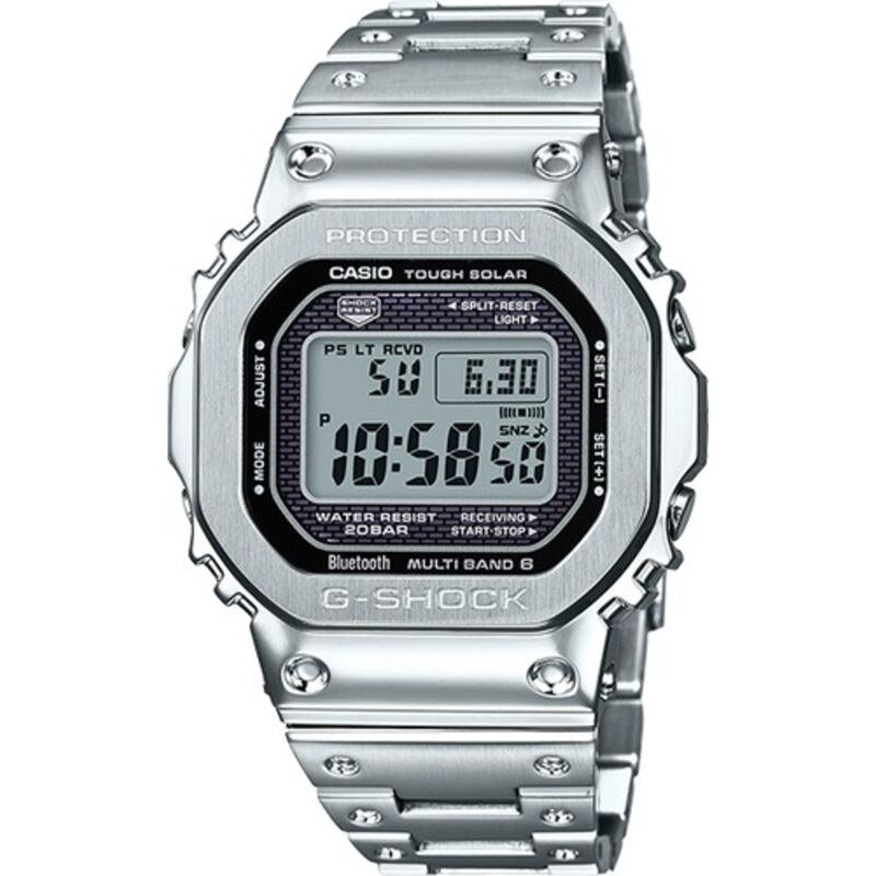 Casio G-Shock GMWB5000D-1 Silver quartz stainless steel watch