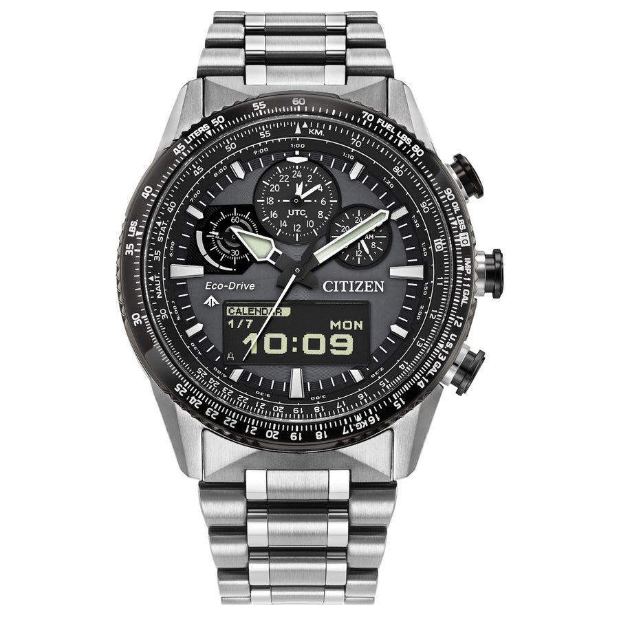 Citizen Promaster Skyhawk U830 JV2006-55H eco-drive stainless steel watch