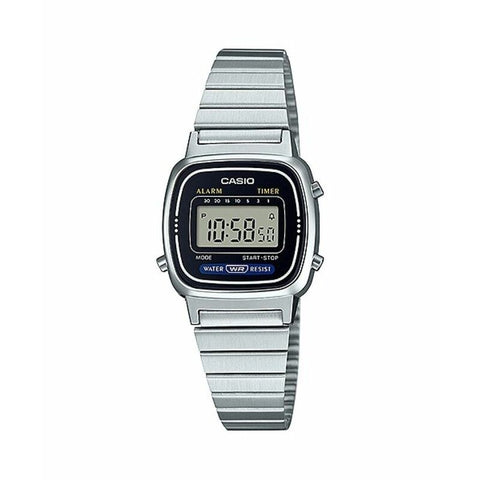 Casio Vintage LA670WA-1 Black quartz stainless steel watch