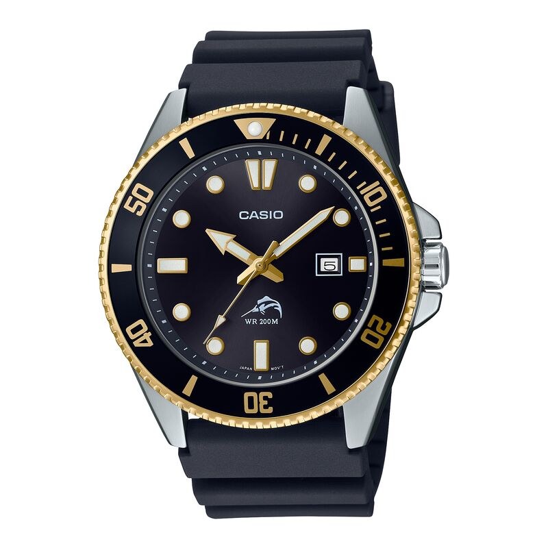 Casio Duro Dive MDV106G-1AV Black quartz resin watch