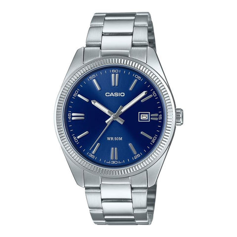 Casio Classic MTP1302D-2AV Blue quartz stainless steel watch