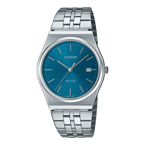Casio Classic MTPB145DC-2A2V Blue quartz stainless steel watch