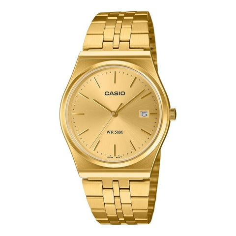 Casio Classic MTPB145GC-9AV Gold quartz stainless steel watch