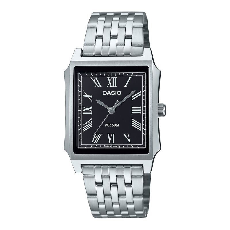 Casio Classic MTPB190D-1BV Black quartz stainless steel watch