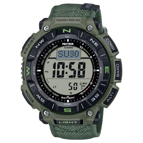 Casio Pro Trek PRG340B-3 Silver quartz resin watch