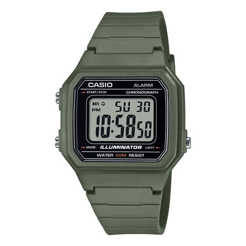Casio Classic W217H-3AV Black quartz resin watch