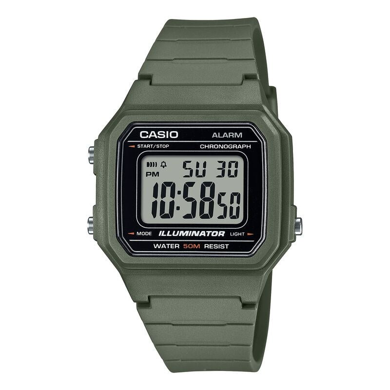 Casio Classic W217H-3AV Black quartz resin watch