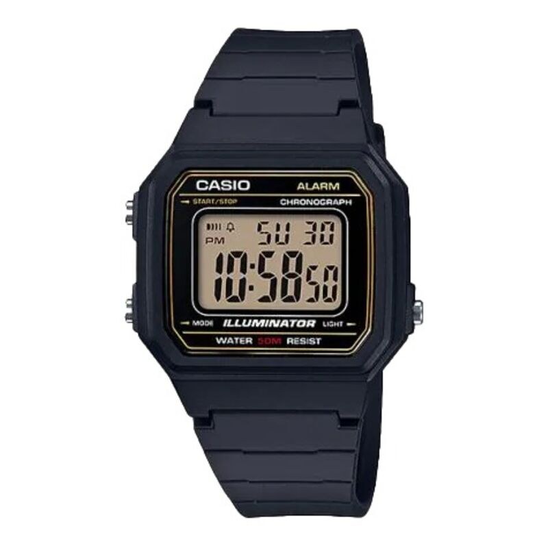 Casio Classic W217H-9AV Black quartz resin watch