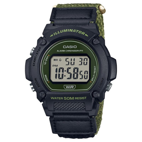 Casio Classic W219HB-3AV Silver quartz resin watch
