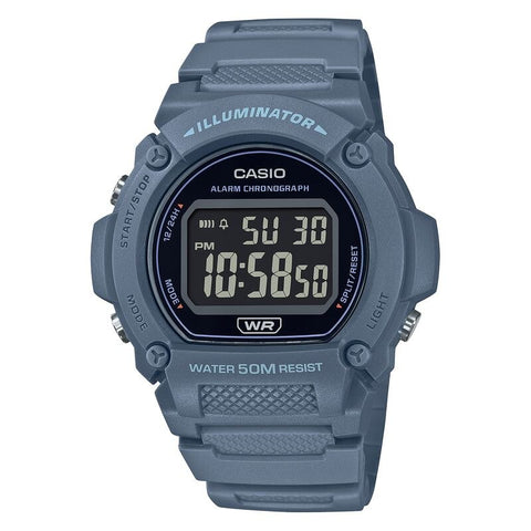 Casio Classic W219HC-2BV Black quartz resin watch