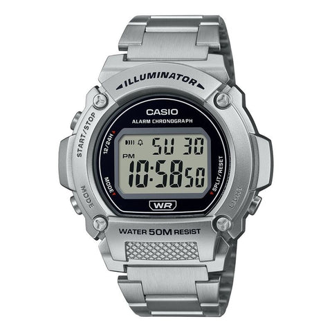 Casio Classic W219HD-1AV Silver quartz resin watch