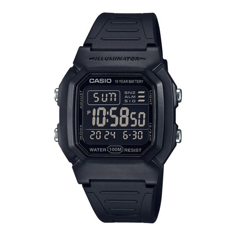 Casio Classic W800H-1BV Black quartz resin watch