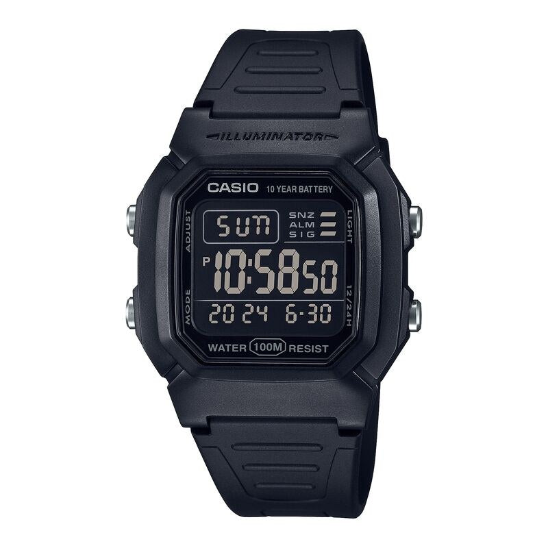 Casio Classic W800H-1BV Black quartz resin watch