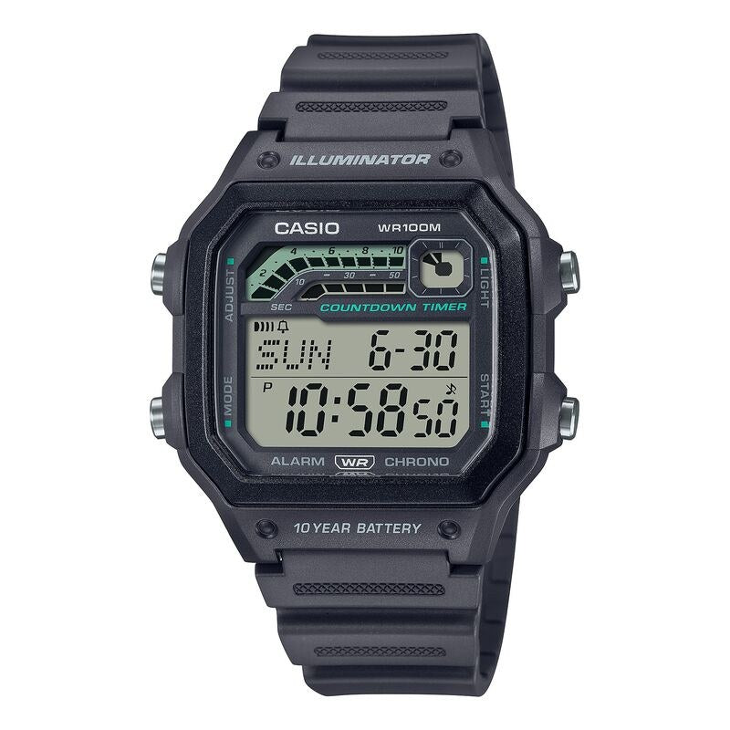 Casio Classic WS1600H-8AV Silver quartz resin watch